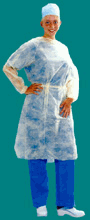 Non Woven Disposable Isolation Gown